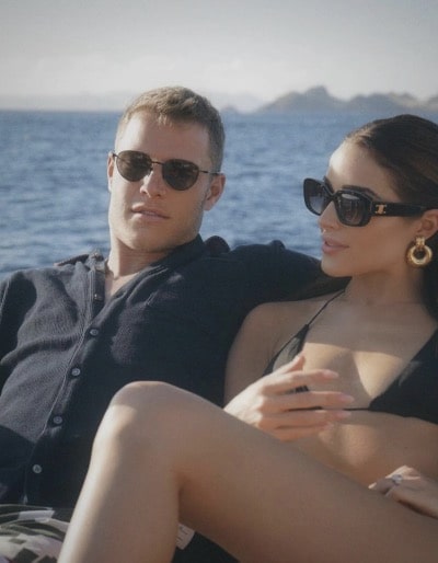 Olivia Culpo and Christian McCaffrey enjoy themselves on a cruise ship