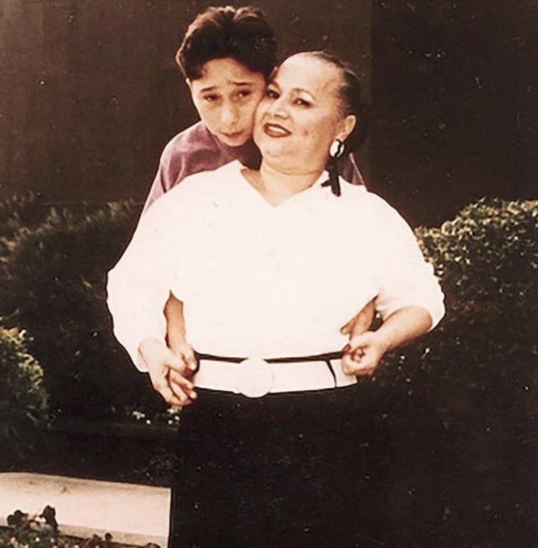 Griselda Blanco and her son Michael Corleone Blanco take a photo together