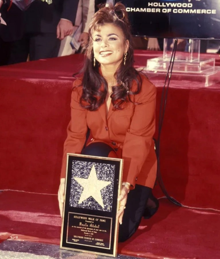 Paula Abdul was awarded a star on the Hollywood Walk of Fame